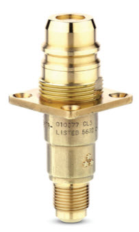 Light Euroconnector filler valve with screws,SAE connection straight type - Rotarex art. A13591001