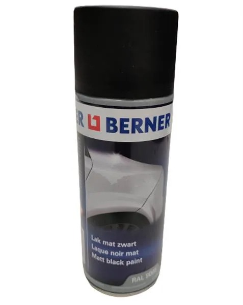 Berner Lak Mat zwart 9005 400 ml