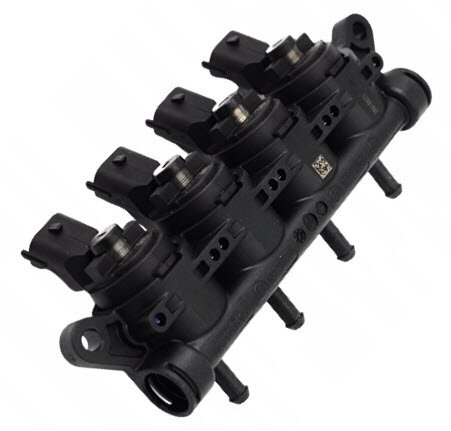Landi Renzo GIRS12 LPG Injectors 4 Cyl. Black