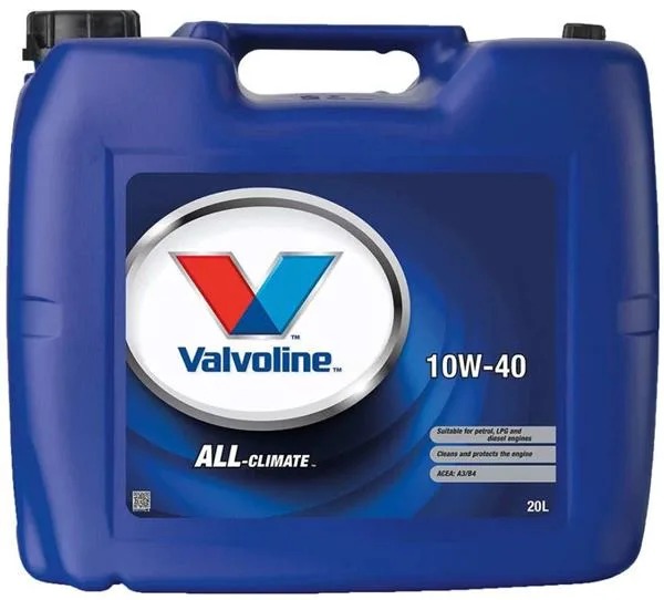 Valvoline All Climate 10W-40 motorolie – 20 liter
