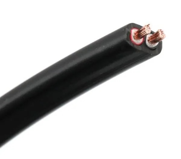 2-aderige platte draad 2x2.5mm Rood/Zwart - 50 meter