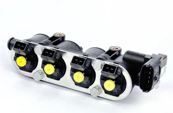 LPG Injectors 4 Cylinder Landi Renzo MED Bosch Yellow