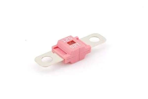 Fusible Midi 125A rose - MTA, 32V, entraxe 30mm