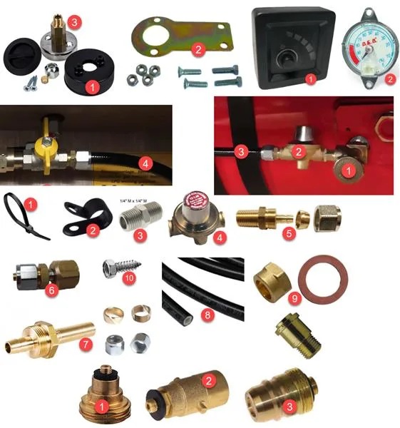 Kit de montage pour réservoir de gaz vapeur