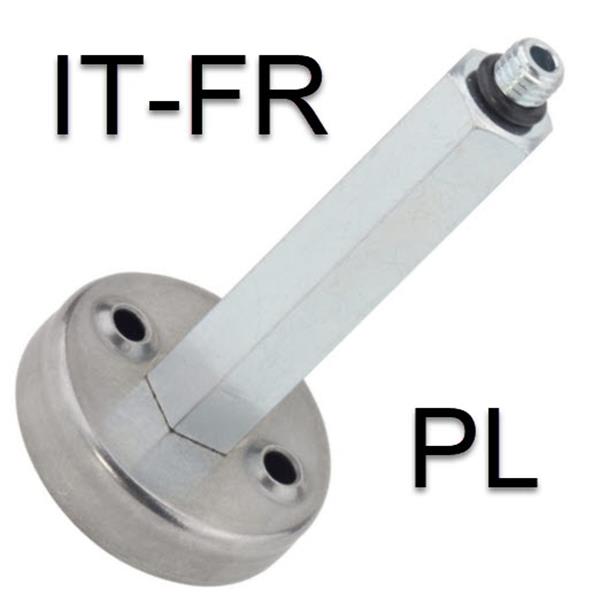 Filling point, for gasoline door mounting, removable part, long version