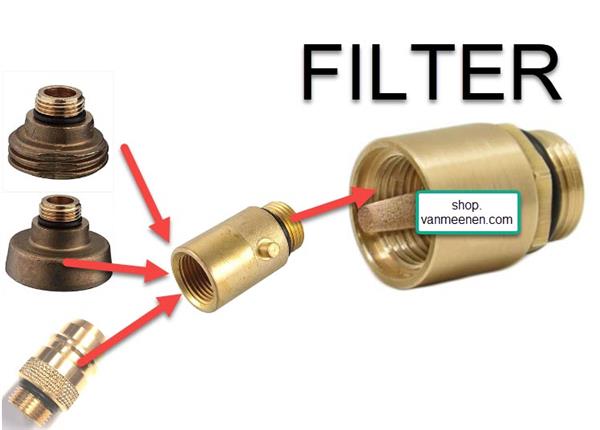 Filter W21,8 (in + outlet)
