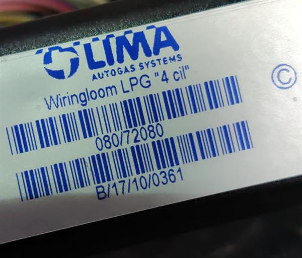Label wiring loom Prins Lima