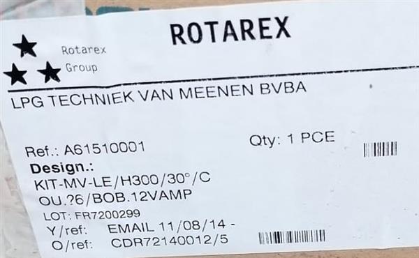 Verpakking Multivalve Rotarex