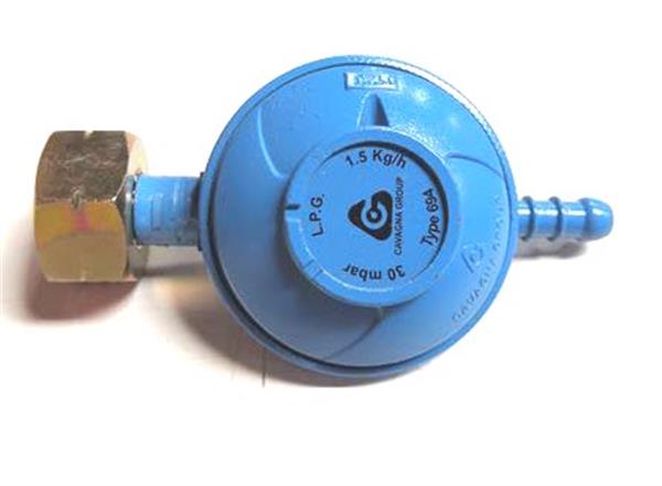 Regulator 30mbar, 1.5 kg/h, screw type Shell > hose nipple