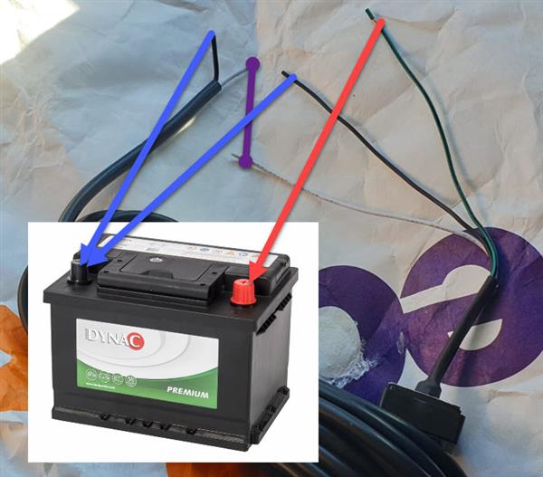 Indicator-batterij met ledaanduiding SRGZA