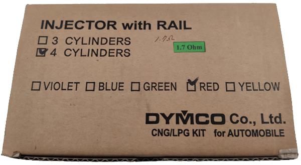 Dymco rood LPG injector 73cc