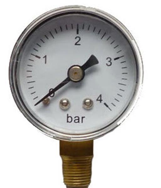 Pressure gauge M10, 0-4 bar, Ø 40 mm