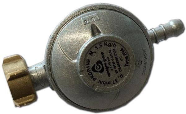 Regulator 37mbar screw type x hose connection
