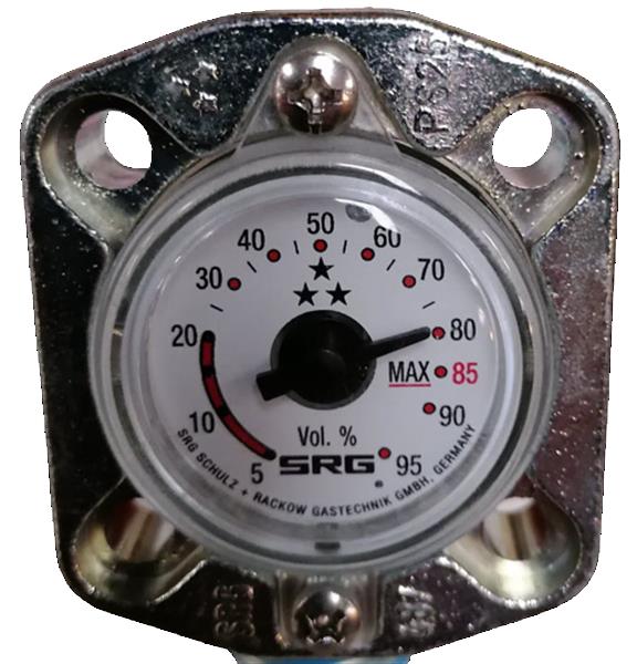 Tankmeter SRG D=300-90° met klokje en krachtige magneet