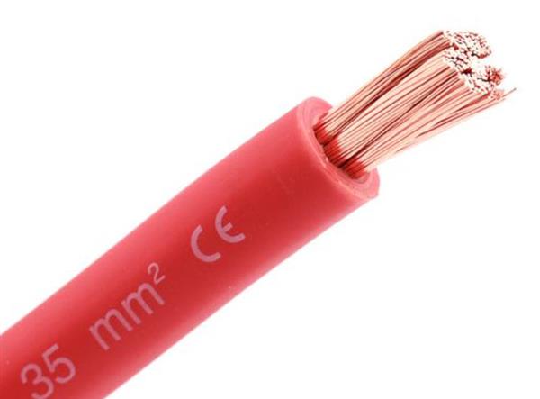 Red battery cable 35mm² per meter