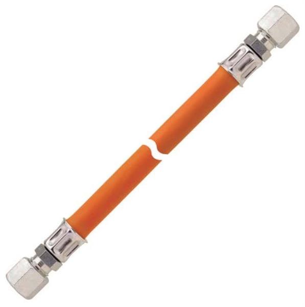 Gas hose 100 cm 8 mm x 8 mm (orange)