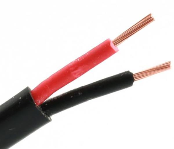 Elektrisches 2-Draht-Kabel - 2x0.75 mm - 100 Meter - flach