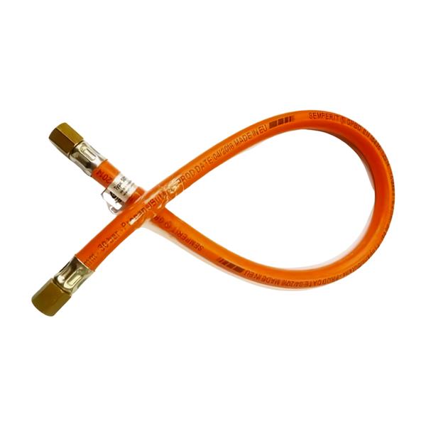 Tuyau haute pression 1/4"F x 1/4"F 70 cm pour LPG, propane et butane