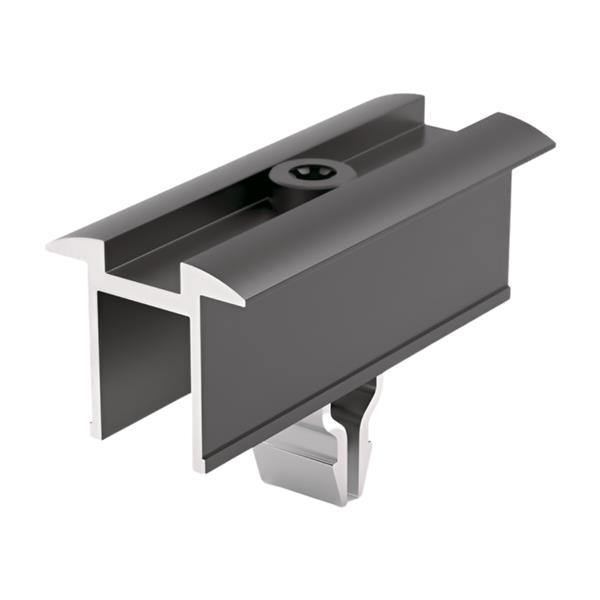 Zwarte middenklem zonnepanelen 30-40mm Allimex