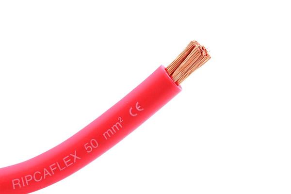 Battery cable 50mm red, price per meter