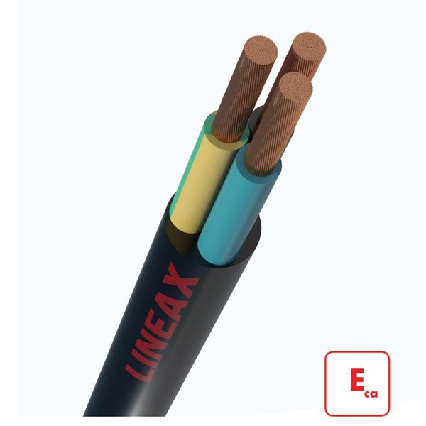 Gummikabel 3G2.5 Nexans H07RN-F 750V schwarz – pro Meter