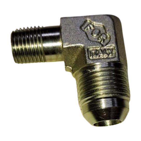Raccord coudé 1/4 BSPT vers JIC 1/2 – GPL 90°