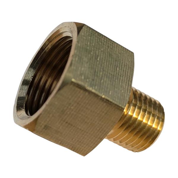 Messing koppeling M20x1,5 - 1/4" LH linksdraaiend