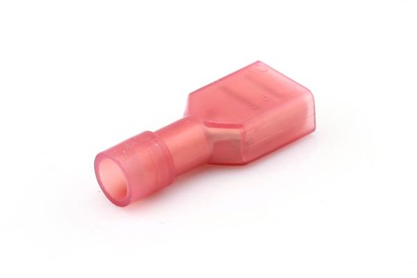 Flachsteckhülse 0.5–1.5mm² rot 6.3