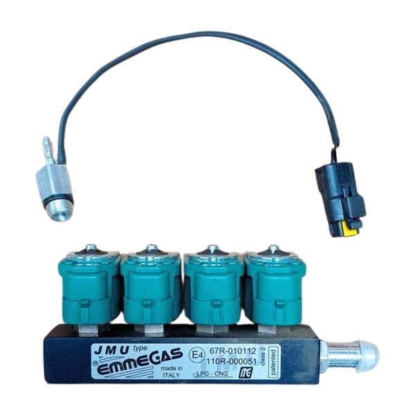 Injecteurs Emmegas LPG CNG 4 cyl. JMU EVO2 2 Ohm