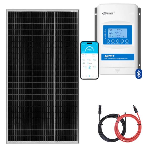 Kit solaire 2x180W avec régulateur LCD 20A
