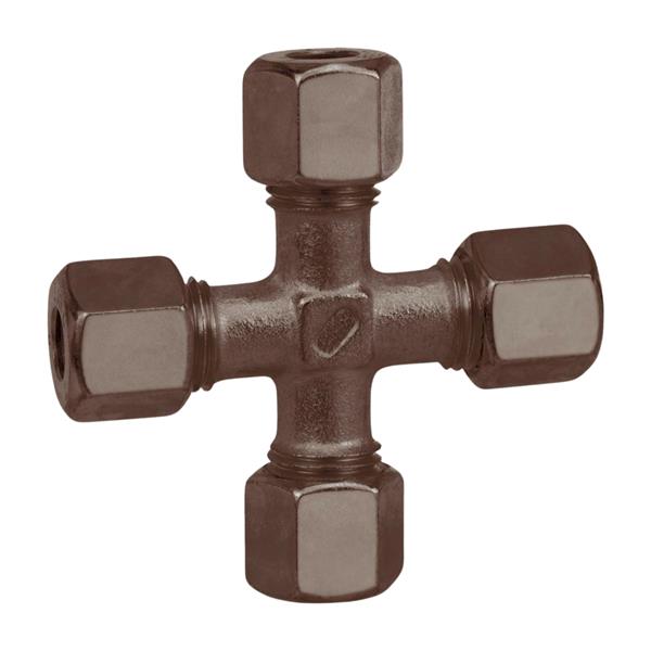 Kruisstuk knelkoppeling 10x10x10x10mm GOK