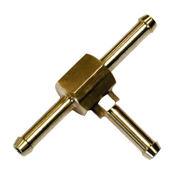 Messing T-Stück 4mm für LPG/Wasser