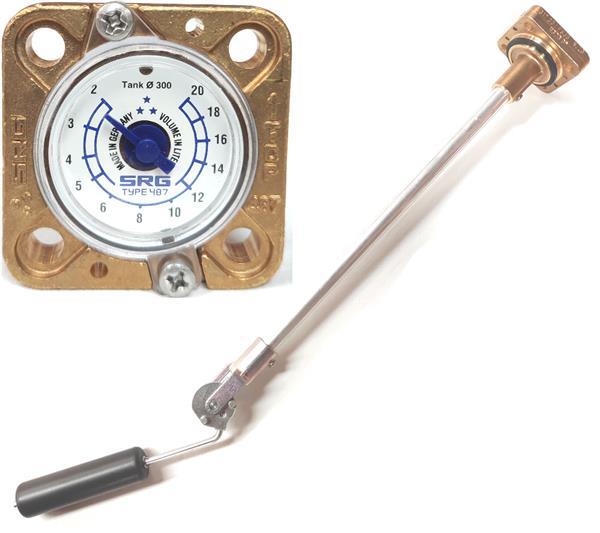 Tankmeter LPG Fles 12 Liter | Inhoudsaanduiding 230mm