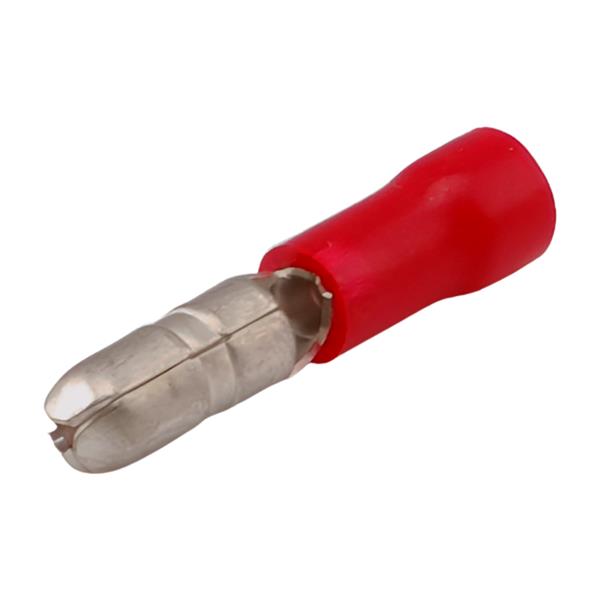 Red round connector Ø4 mm 0.5-1.5 mm² cable