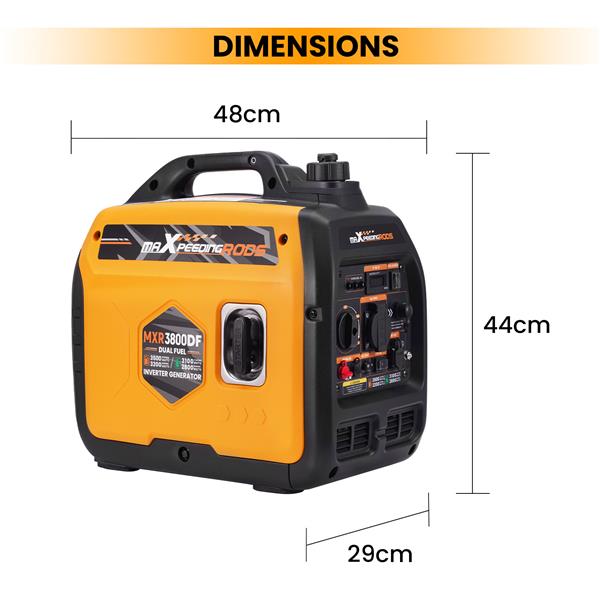 Generator aggregaat noodstroomgenerator LPG en benzine