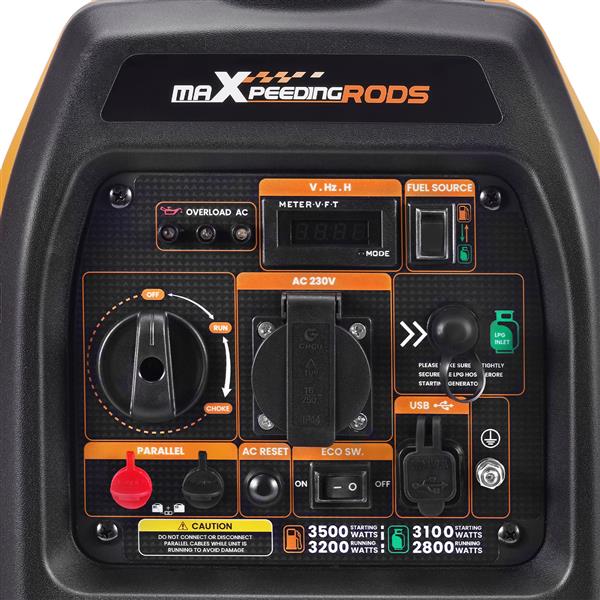 Generator aggregaat noodstroomgenerator LPG en benzine