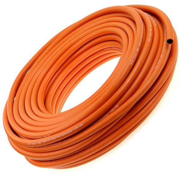 Oranje Gasslang van 50 Meter voor LPG, Propaan of Butaan
