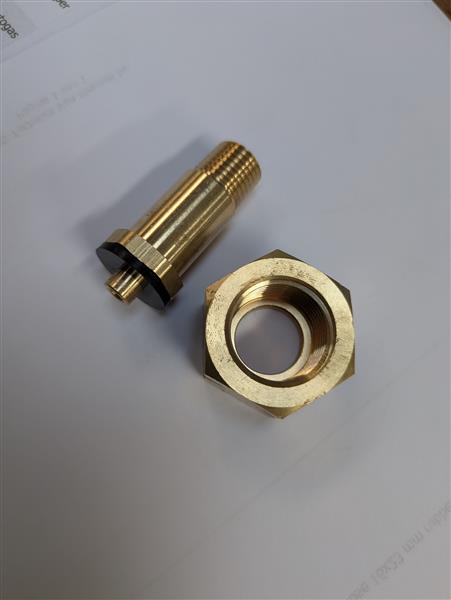 G5 Gasfles Adapter 1/4 NPT Messing