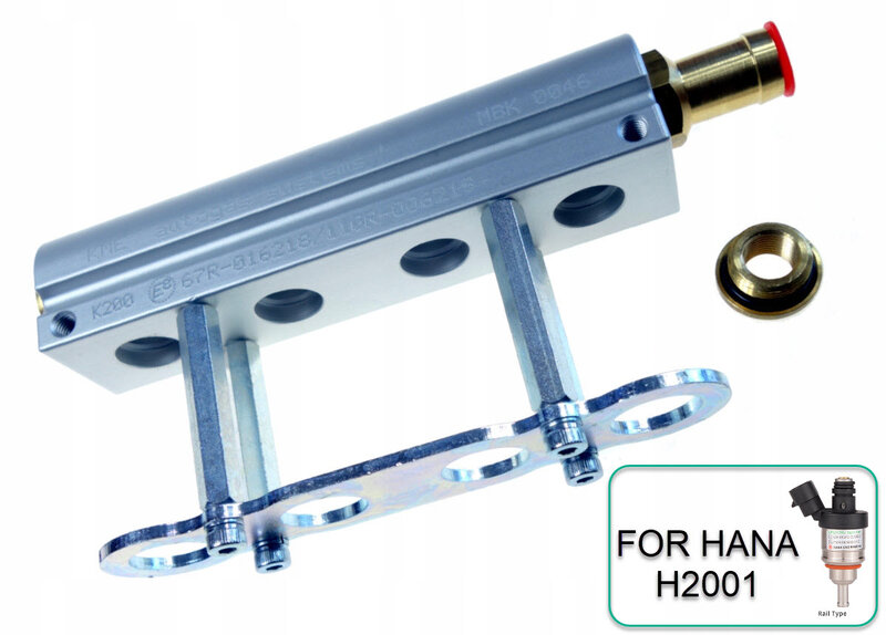Hana rail 4 cil. Verdeelblok aluminium