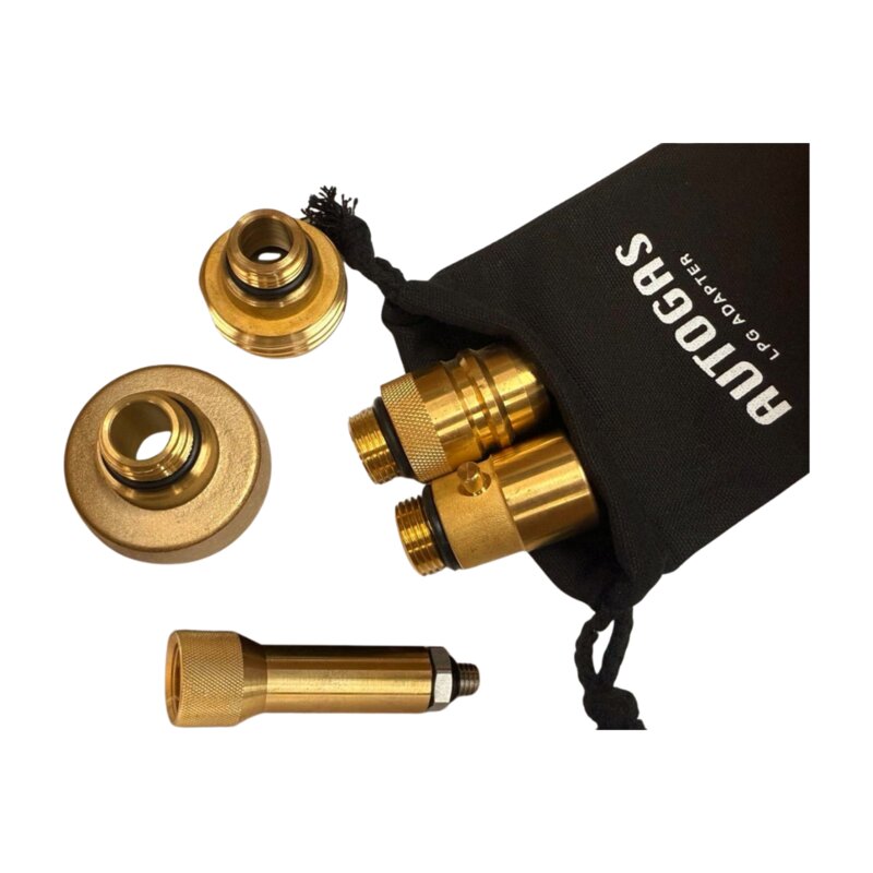 LPG adapter set M14 – 4 nozzles + pouch