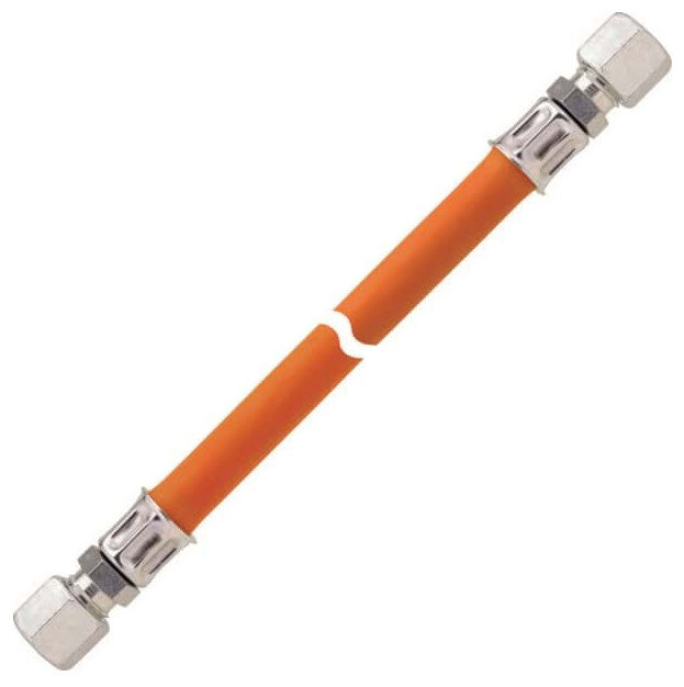 Tuyau de gaz 80 cm 8 mm x 8 mm (orange)
