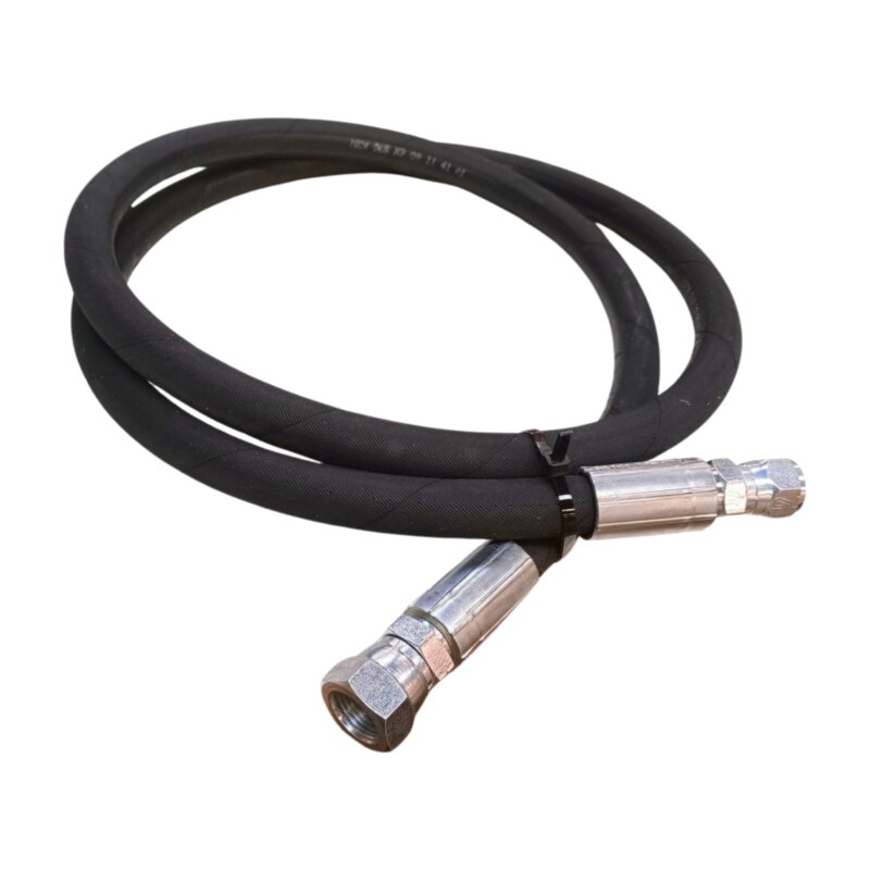 Gasslang 1,5m - ½” UNF JIC 37° naar 5/8” UNF SAE 45°