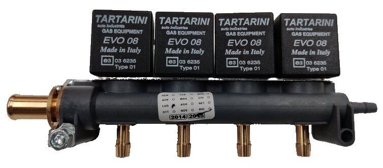 Injector Rail Tartarini EVO08G 4 cilinder