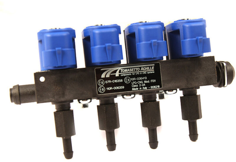 Tomasetto IT01 LPG/CNG injectorrail 4 cilinders